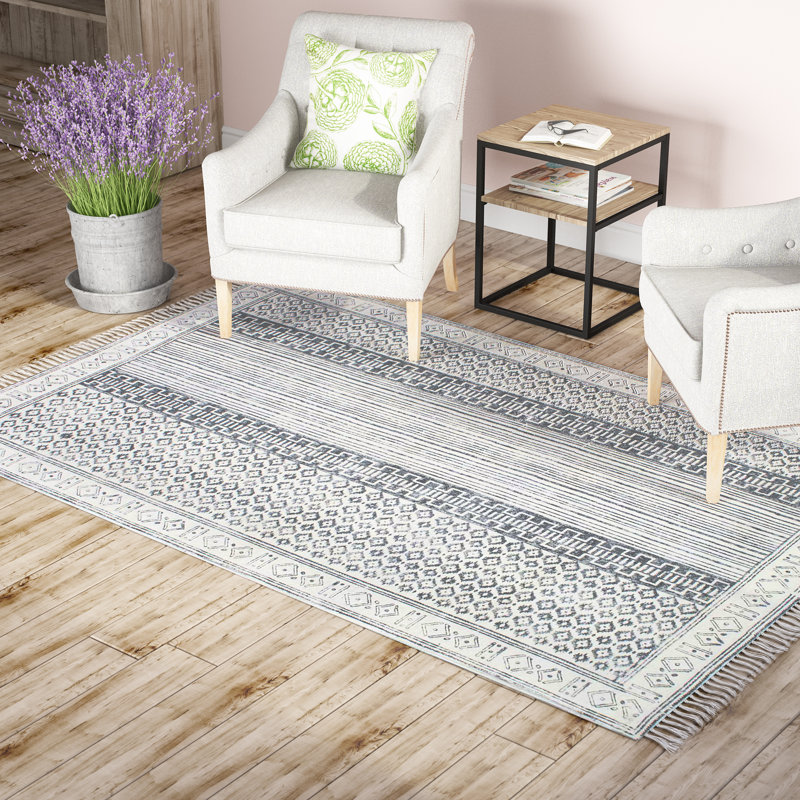 Laurel Foundry Modern Farmhouse Dunwoody Handmade Gray Area Rug